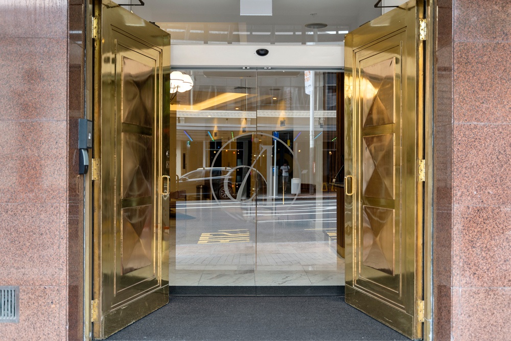 Brass entrance