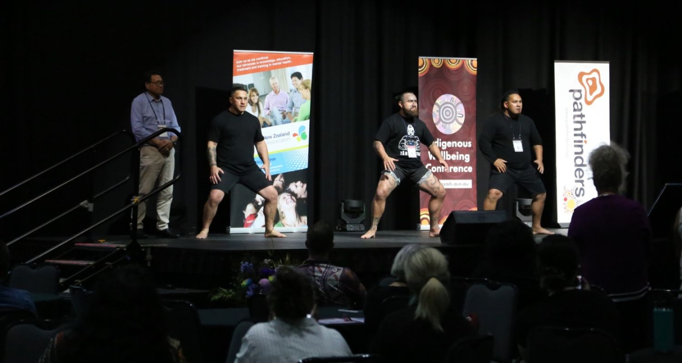 Group of Maori performers at The 4th Indigenous Wellbeing Conference