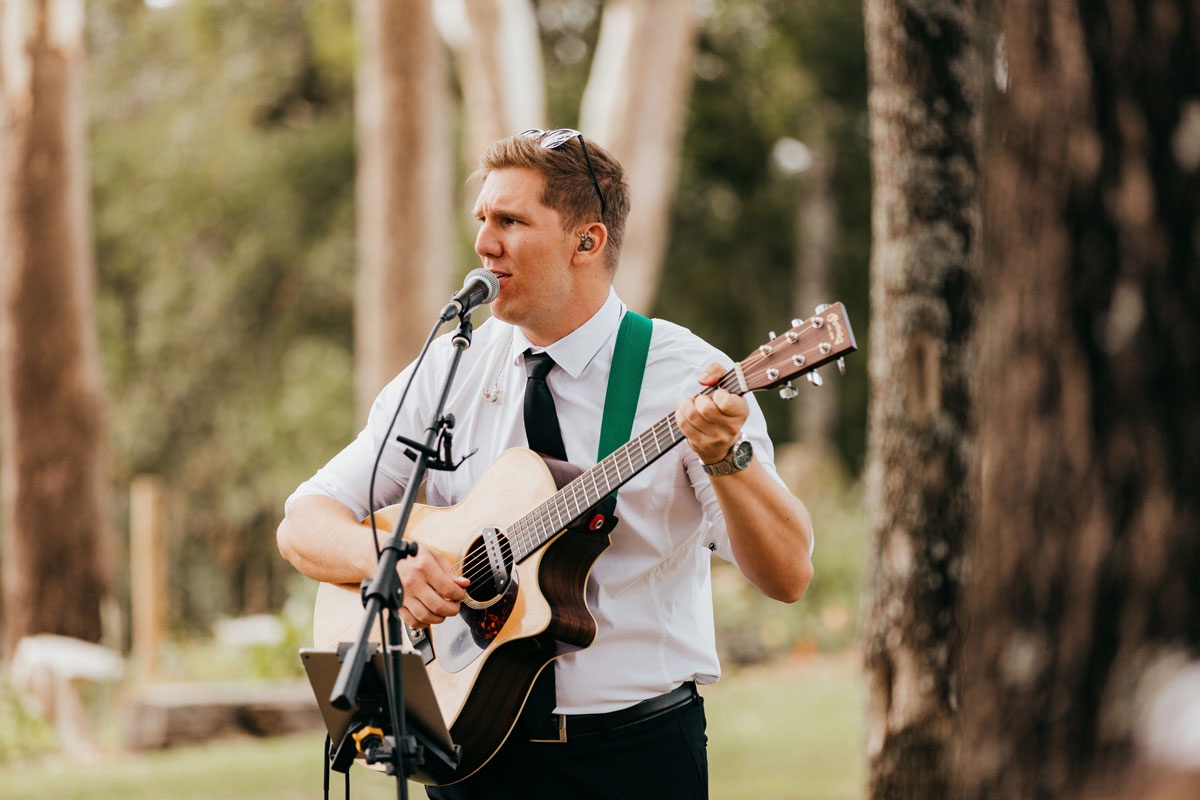 Acoustic guitar player