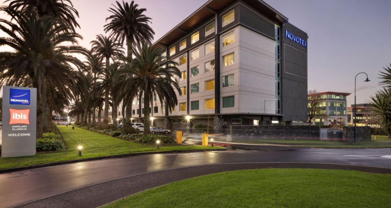 Novotel Auckland Ellerslie - exterior view Exterior look at Novotel Auckland Ellerslie hotel