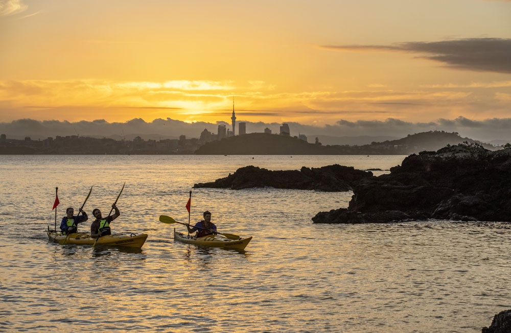 Sunset kayaking