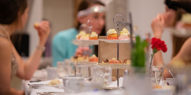High tea party at Hotel Debrett