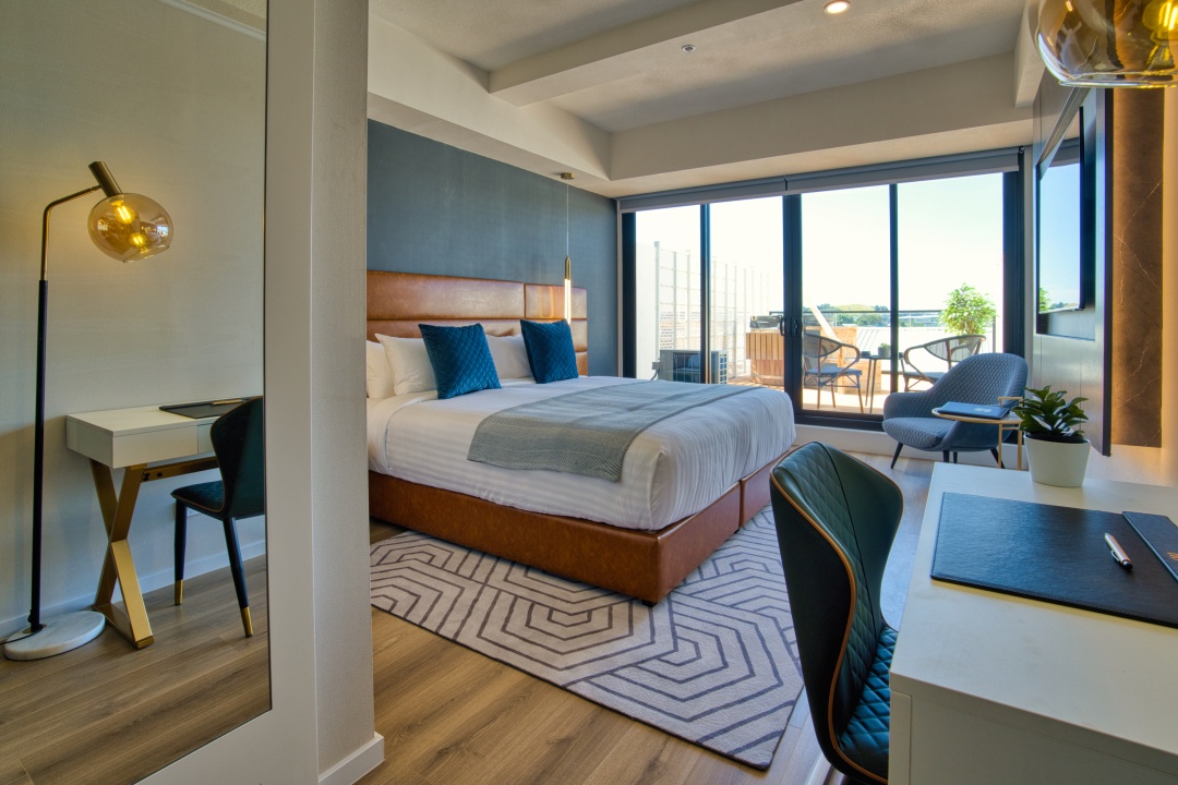 Room with bathroom
