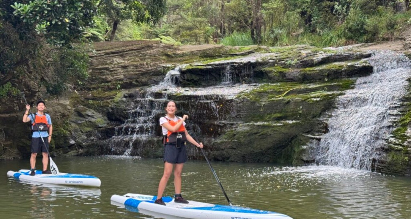 Paddle Boarding on River